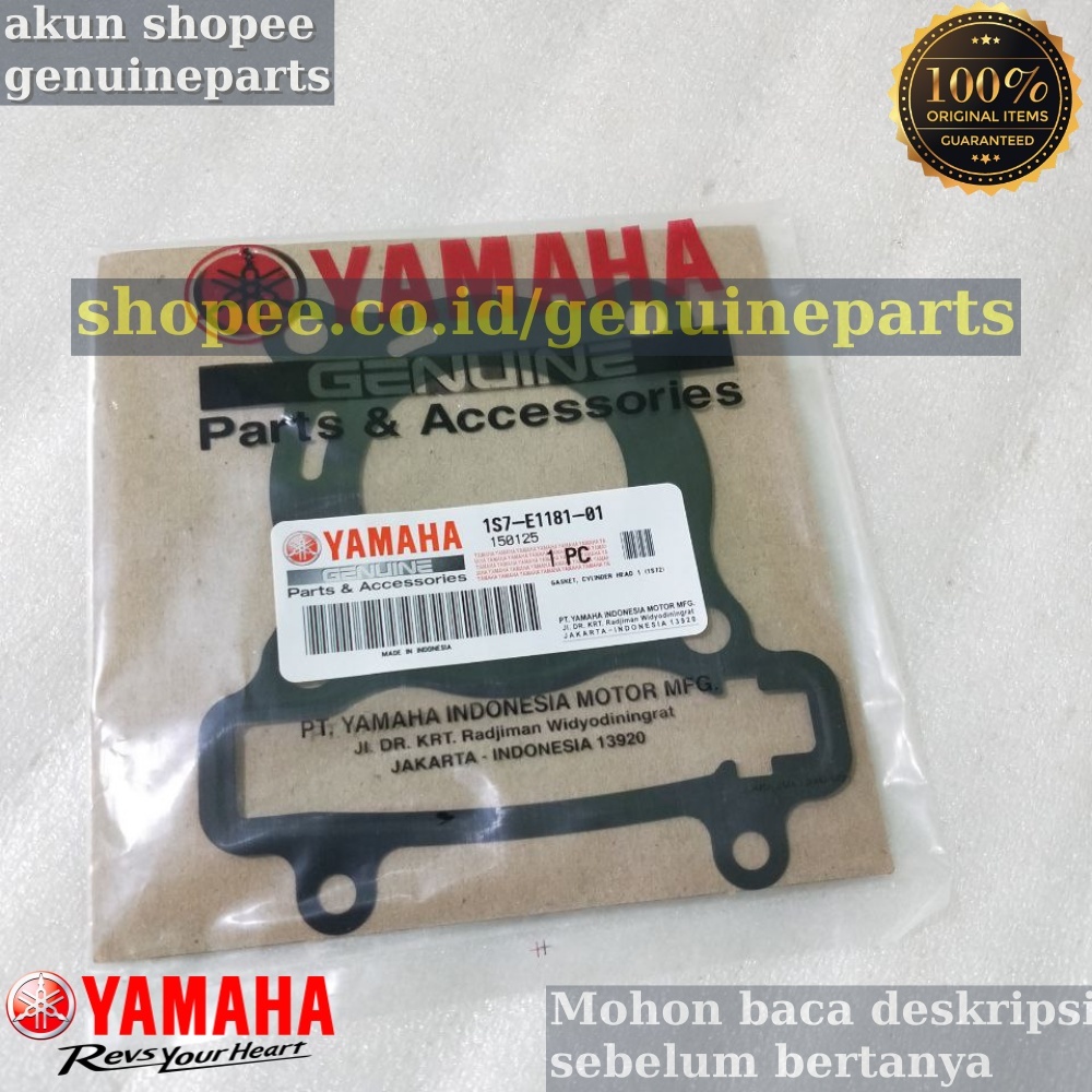 GASKET CYLINDER HEAD PAKING PACKING SILINDER KOP JUPITER MX 135 OLD LAMA ORIGINAL ASLI YAMAHA