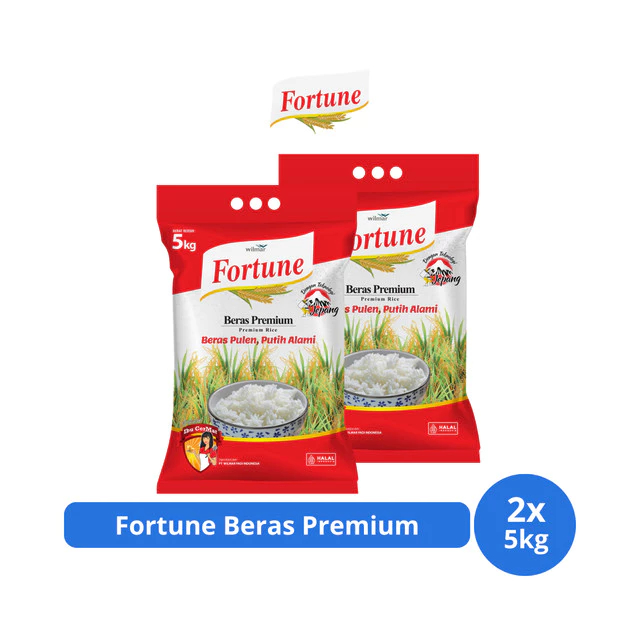 

Beras Premium Fortune 5KG x 2 Sak
