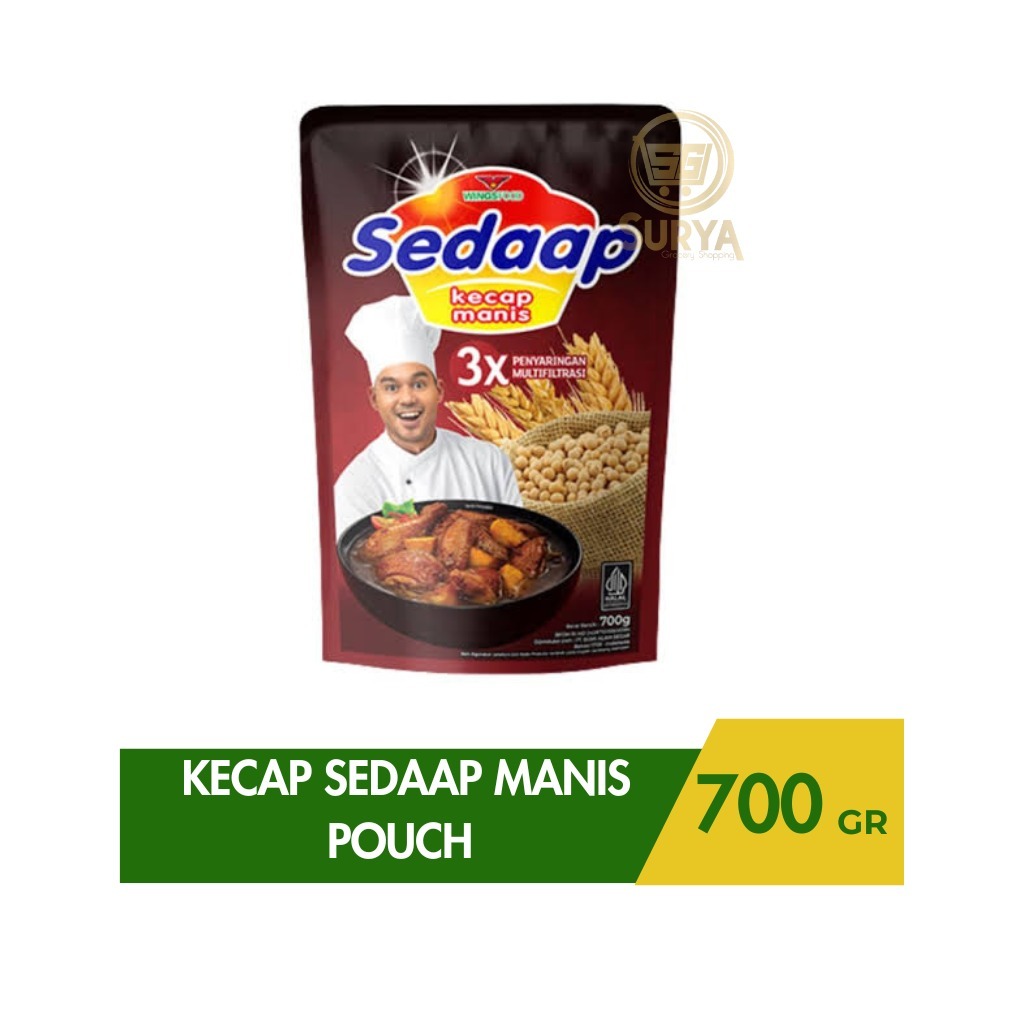 

Kecap Sedaap Manis Pouch 700gr merah