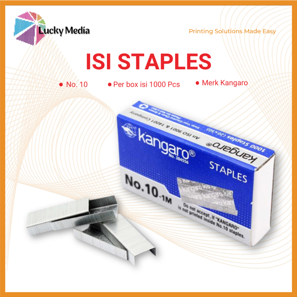 

Isi Staples No.10 - 1M Kangaro Isi Jepretan Hecter Stapler Perlengkapan ATK