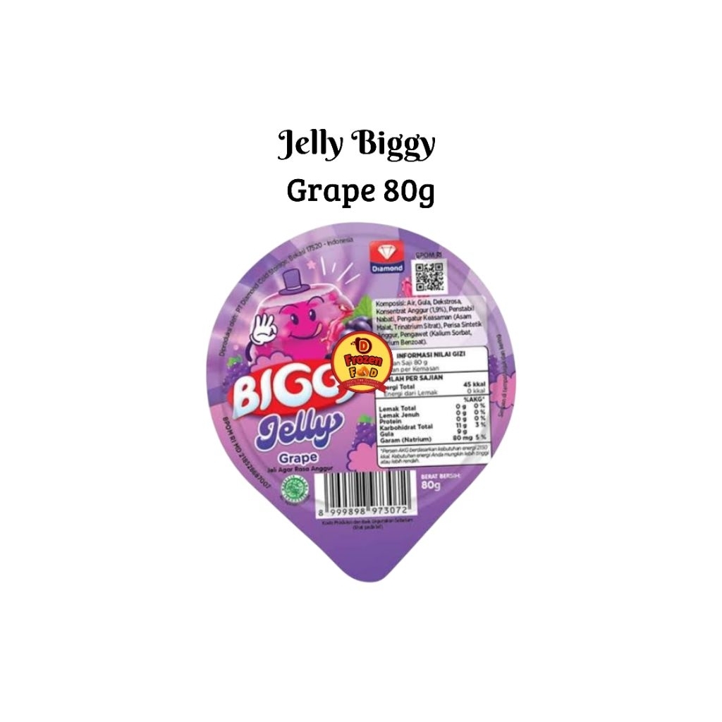 

Biggy Jelly Kenyal dan Segar Aneka Rasa Jeruk Strawberry Mango Grape Leci Nanas dll | agar-agar jeli