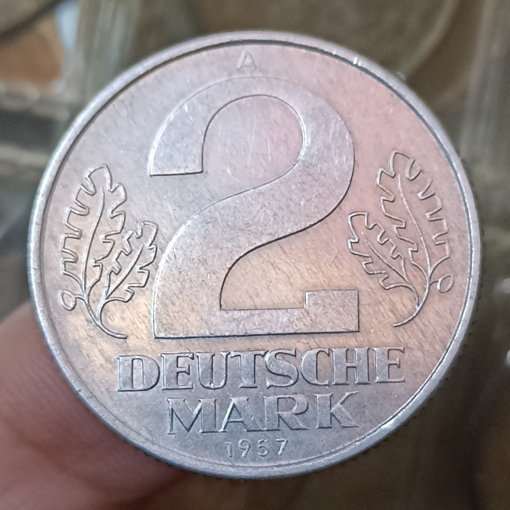 Koin Kuno Jerman 2 Deutsche Mark Tahun 1987