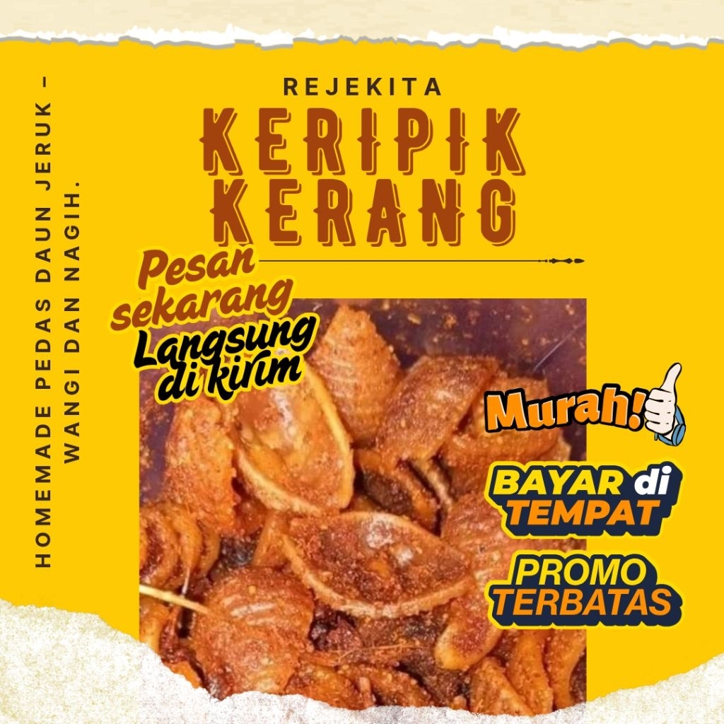 

500 Gram Snack Kerang Pedas Makaroni Daun Jeruk – RejeKita Snack & Food
