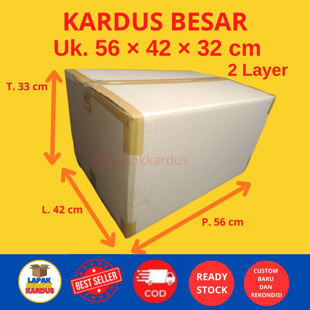 

kardus besar (56×42×32) 2 layer rekondisi bekas layak pakai
