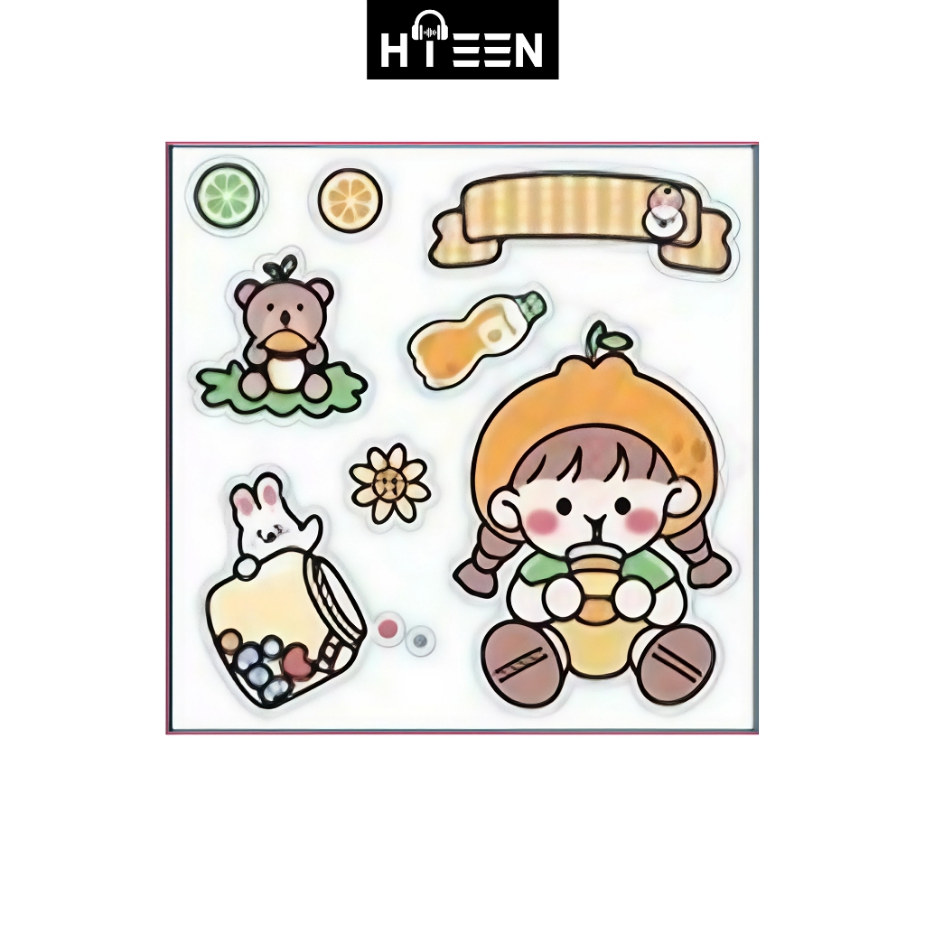 

Hieen Gift Sticker Lucu Motif Momo Kartun Lucu Gemes untuk Hadiah Dekorasi DIY