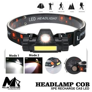 Senter Kepala LED Cas XPE Super Terang Headlamp COB Senter