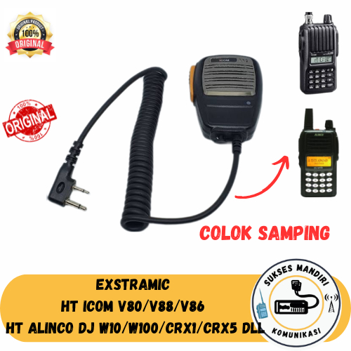 EXTRAMIC HT ICOM V80 V88 HANDMIC HT ICOM V80 V88 BARU