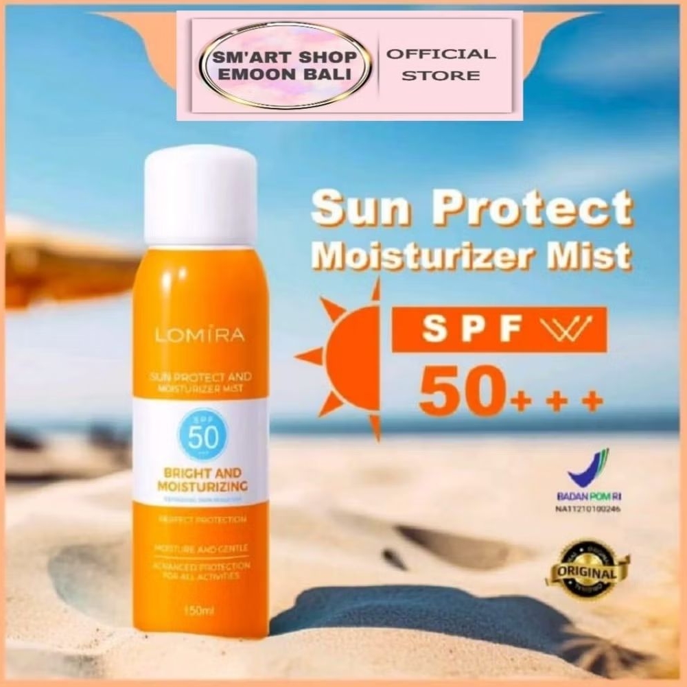 LOMIRA SUNSCREEN  MIST SPRAY SPF 50 - BPOM - SUNSCREEN LOMIRA - SUN BLOCK