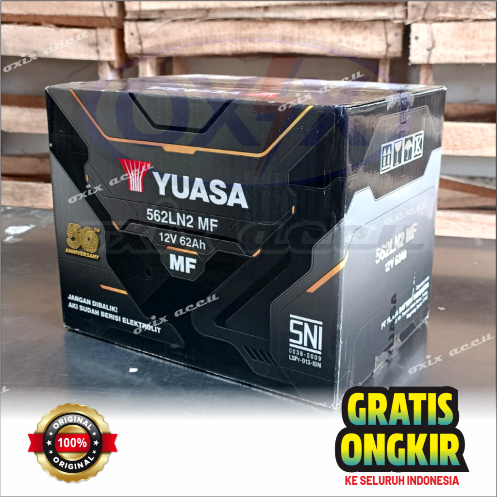Yuasa 562-LN2 MF 100% Original - Aki Innova Reborn Bensin