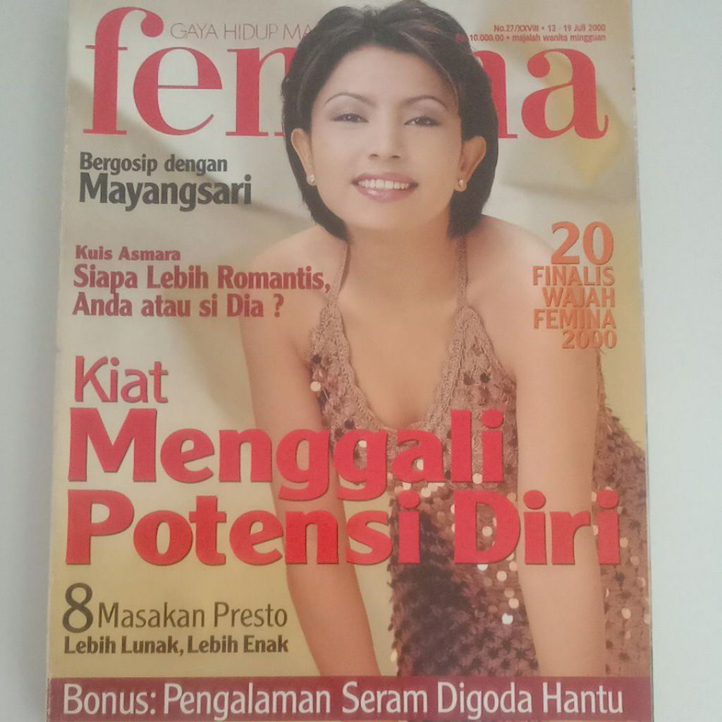 Majalah Femina Tahun 2000 Cover Mayang Trihatmodjo