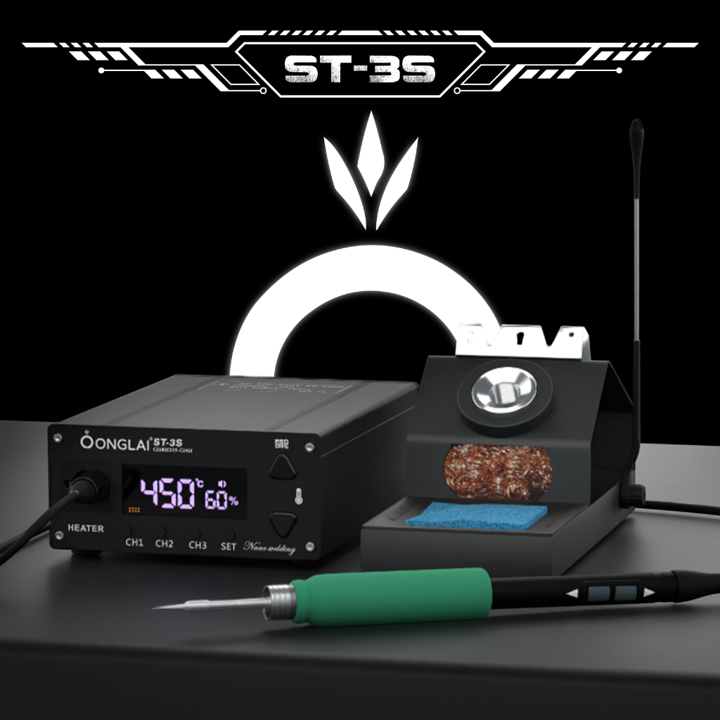 Solder Station Nano Onglai Fixtool ST-3S Free C210 Suport 3 Gagang   Gagang T210 Original