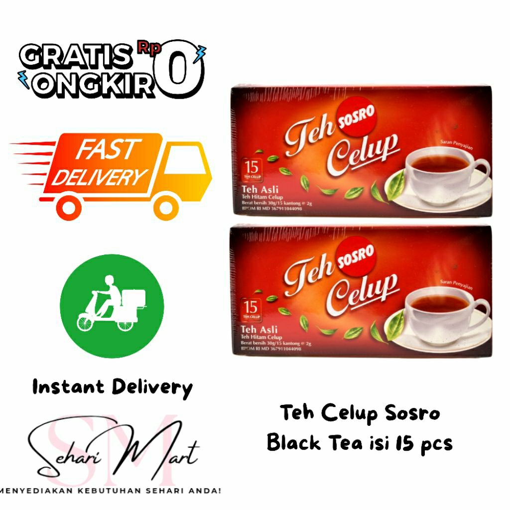 

Teh Celup Sosro Black Tea isi 15pcs
