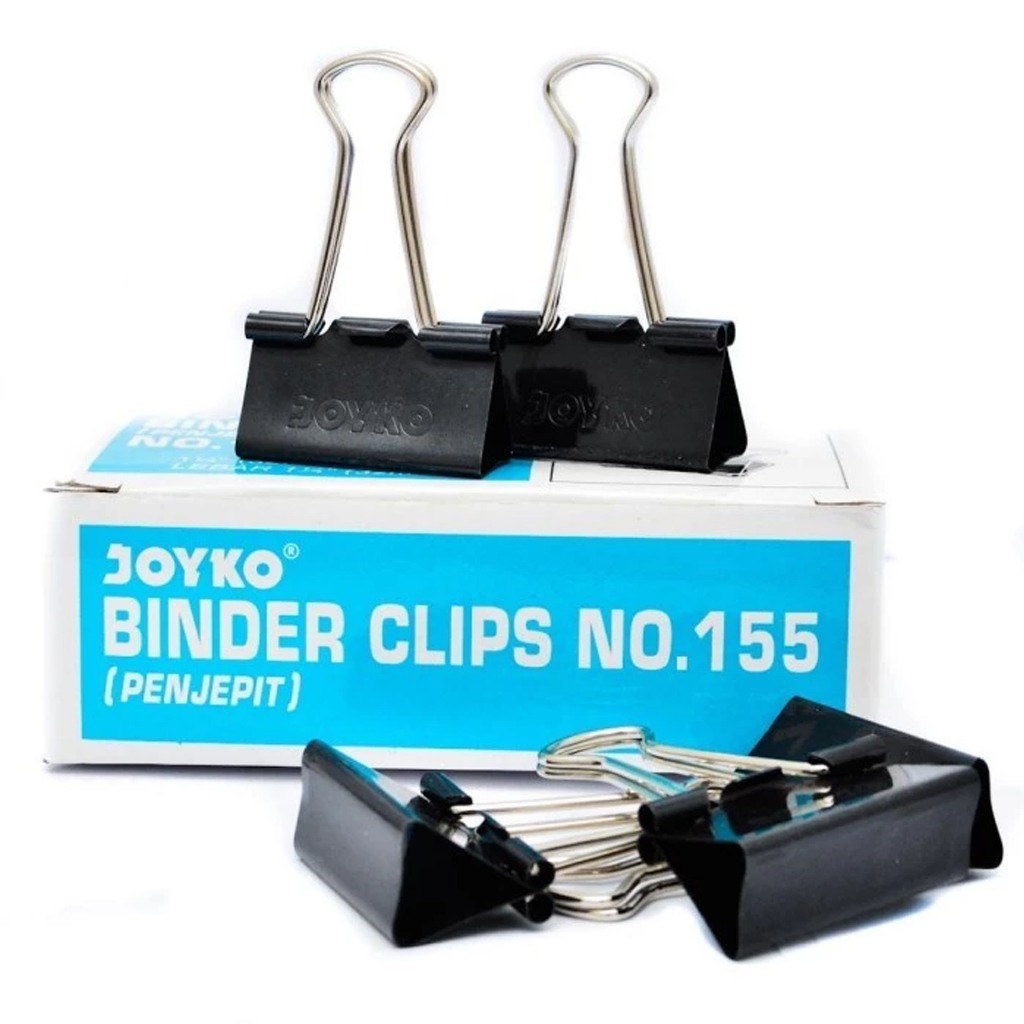 

Joyko Binder Clips No. 155 / Binder Clip / Binder Klips No.155 / Penjepit Kertas