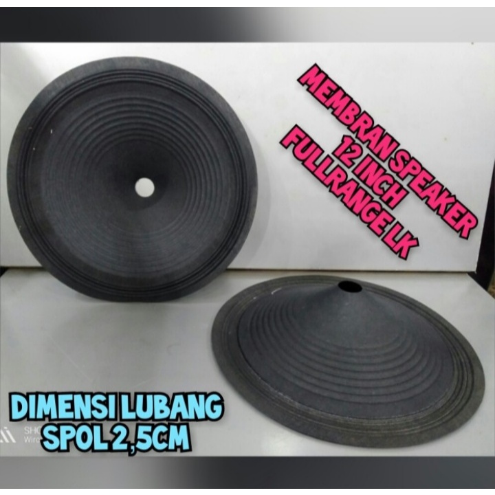 Membran Daun Speaker 12 Inch Full Range Lubang Kecil FR LK