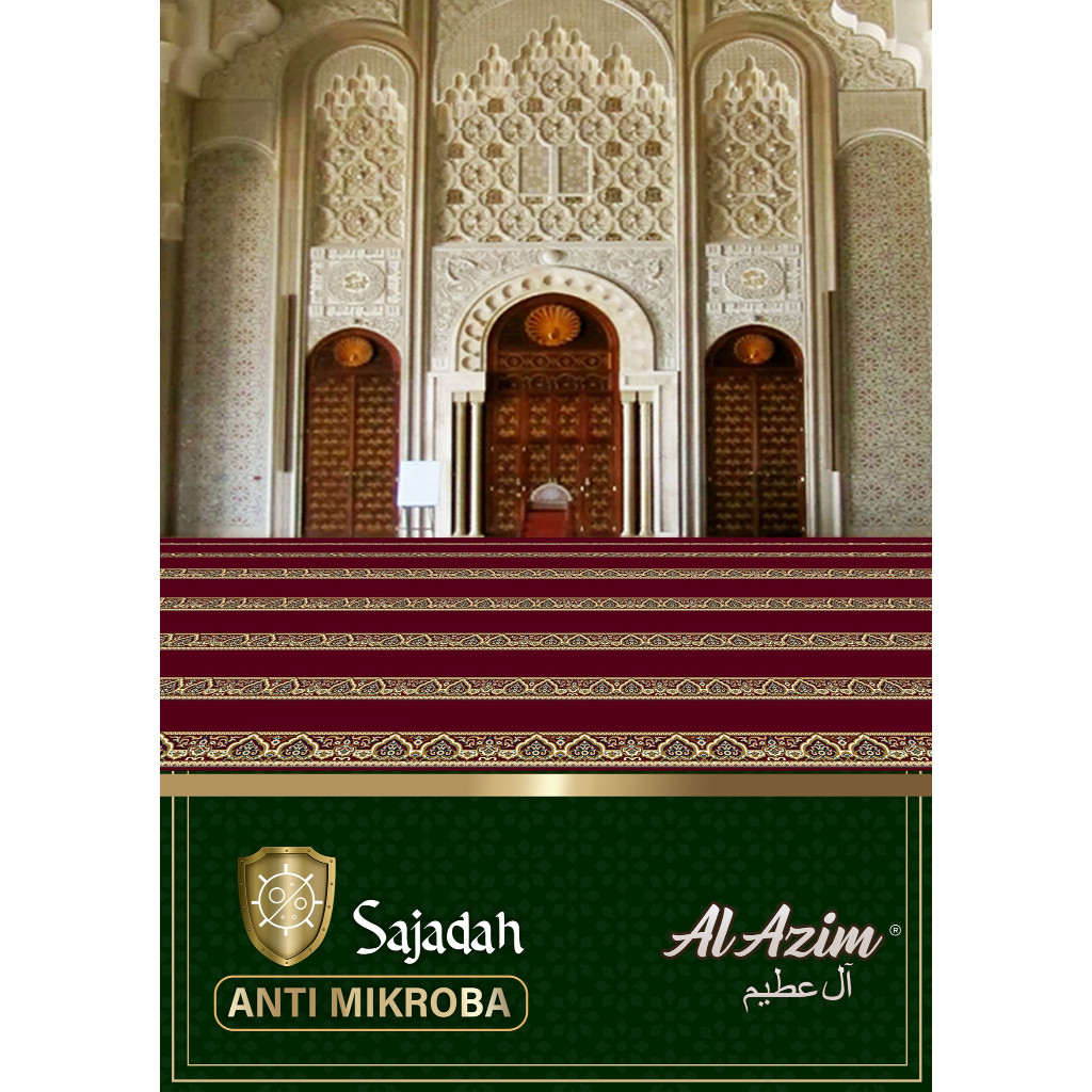 Karpet Masjid Al-Azim  Meteran / Karpet Sajadah / Karpet Mushola / Sajadah Anti Mikroba