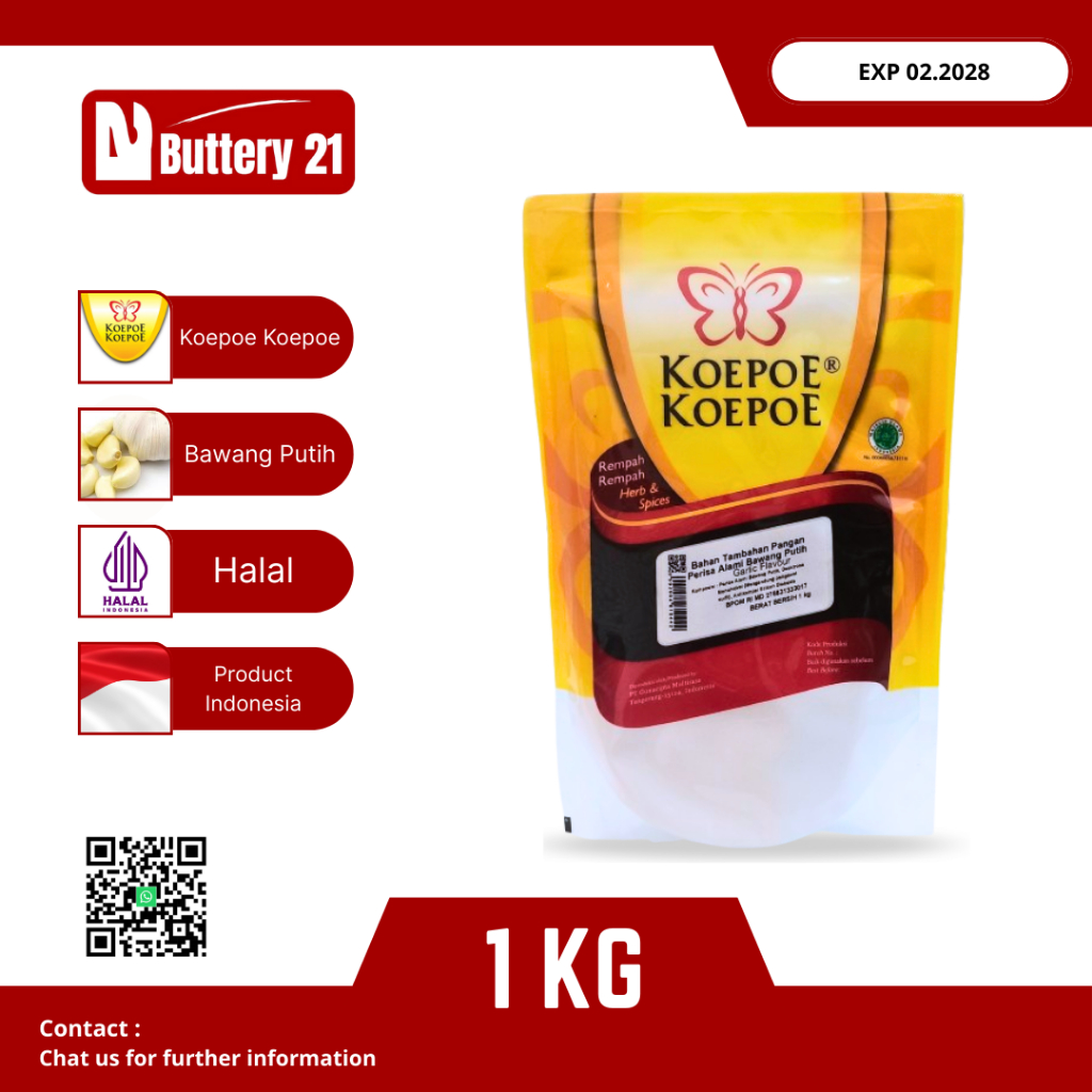 

KOEPOE KOEPOE GARLIC FLAVOUR 1 KG/KOEPOE BAWANG PUTIH/BUBUK BAWANG PUTIH