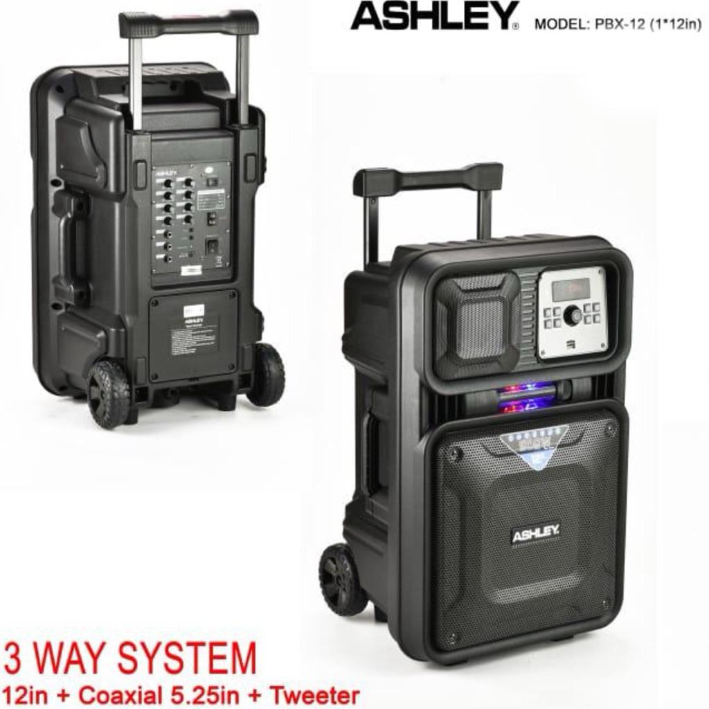 speaker portable ashley pbx12 original 12 inch bluetooth ASHLEY PBX 12