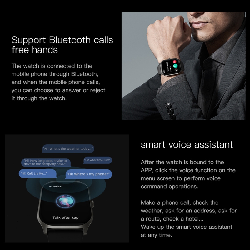 New Product Wiselion Zl77J Smartwatch 2.01" Hd Waterproof Ip68 Bt Call Health Monitoring Jam Tangan