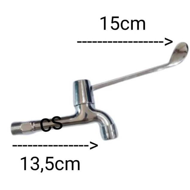 Kran Tembok Handle Panjang / Kran Dokter Handle Panjang