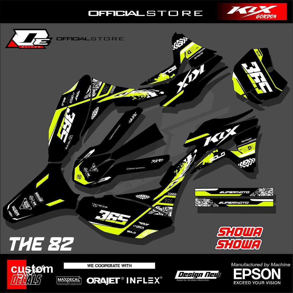 THE82 STIKER DECAL KLX GORDON FULLBODY STRIPING MOTOR KLX GORDON KEREN