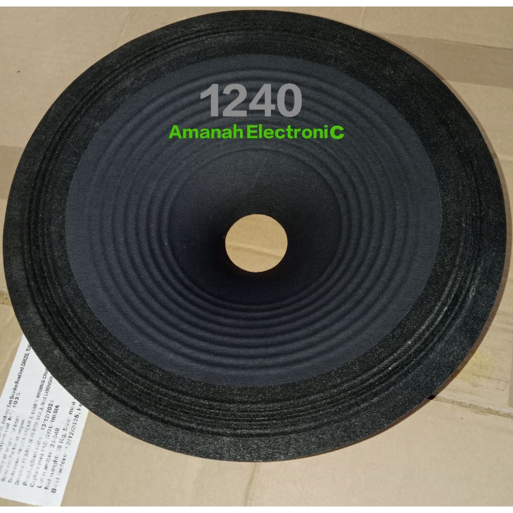 2 pcs Daun kertas Speaker 12 inc Acr clasic 1240 Lubang 45,5 mm