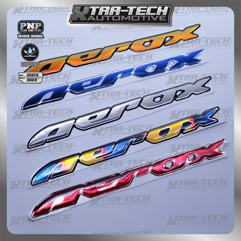 emblem timbul yamaha aerox / emblem titanium aerox / emblem custom aerox