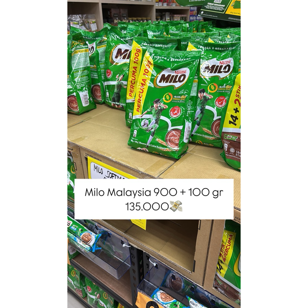 

Open PO Milo Coklat 900 + 100 gr
