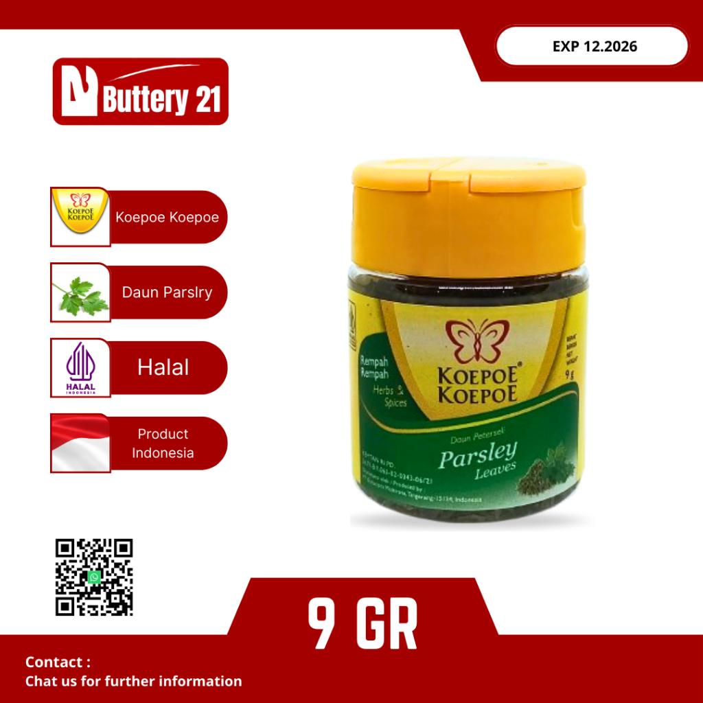 

KOEPOE KOEPOE PARSLEY 9 GR/KUPU KUPU DAUN PETERSELI/DAUN PARSLEY LEAVES