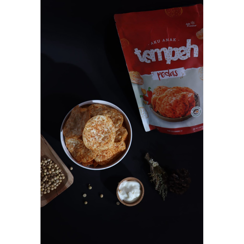 

Keripik Tempe Sagu Aku Anak Tempeh - Pedas 114gr