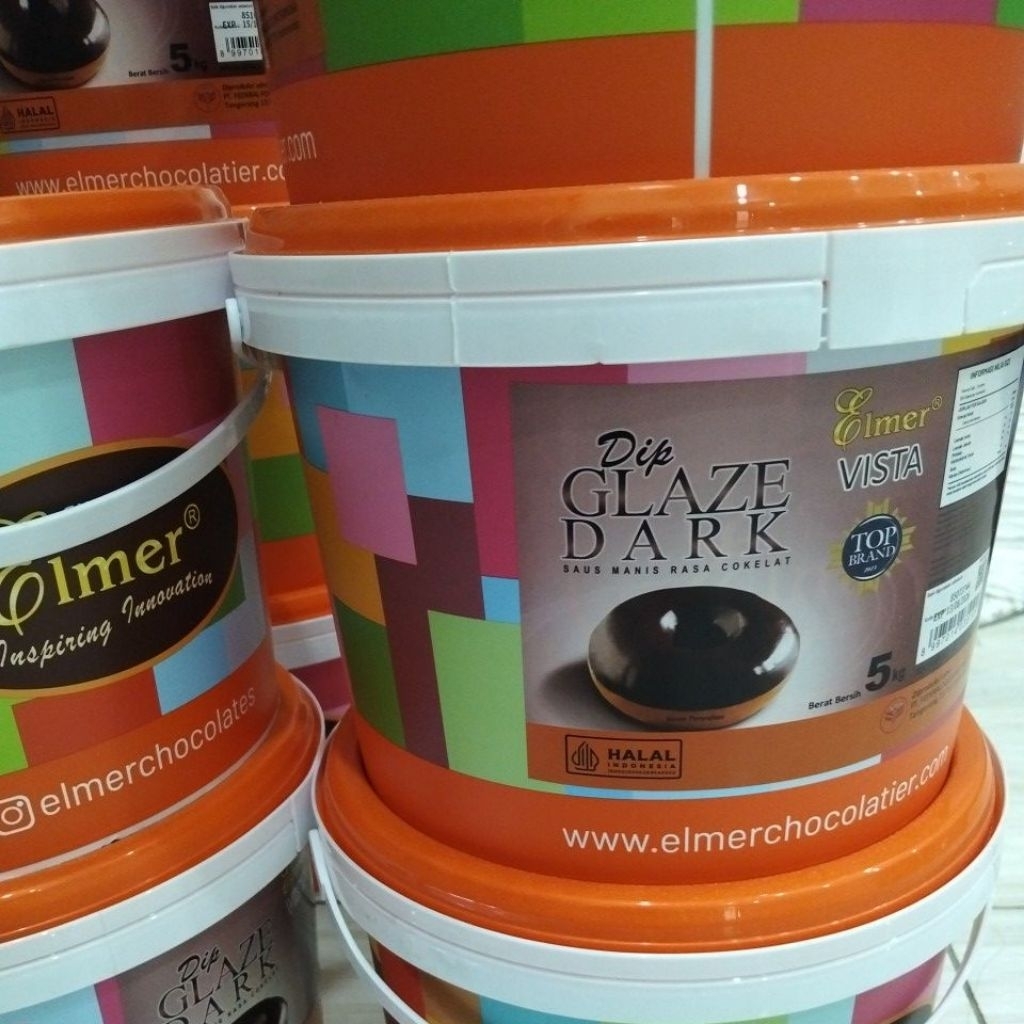 

glaze elmer rasa coklat 5kg