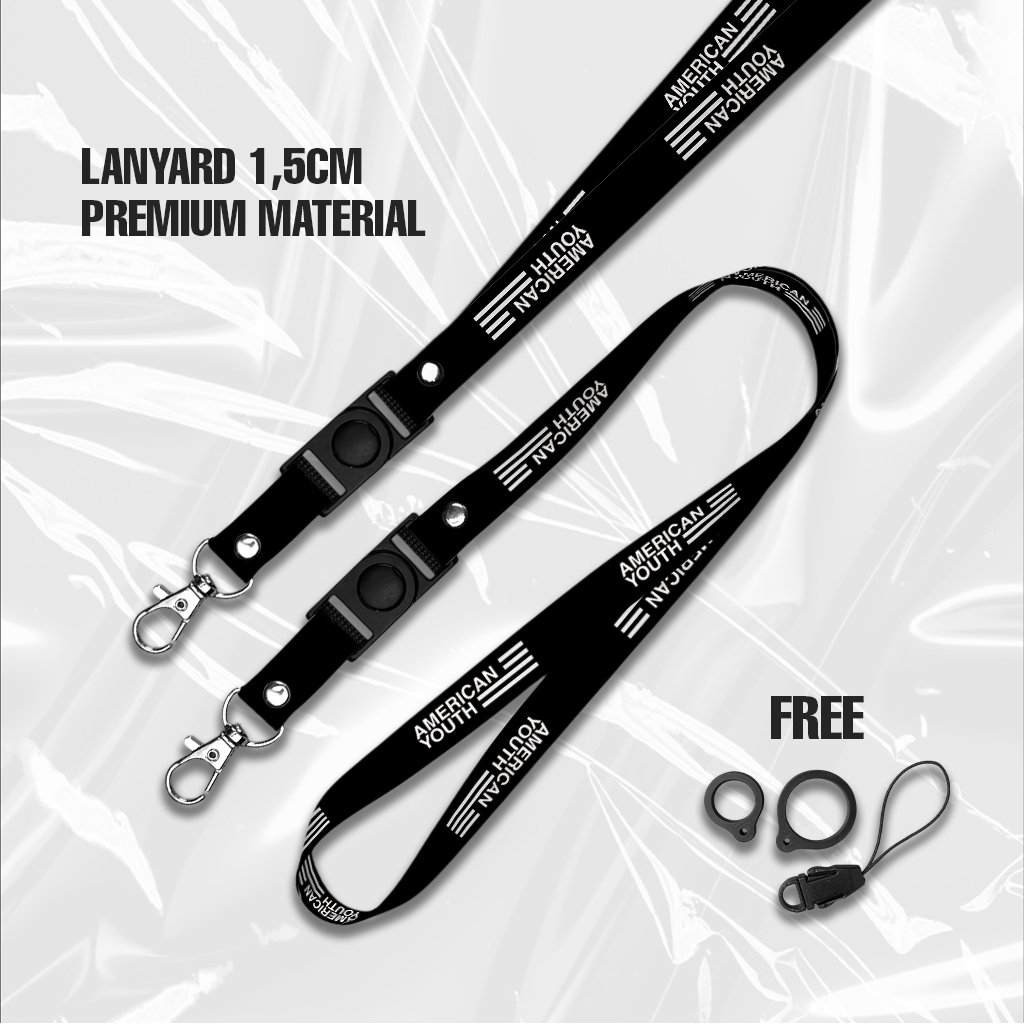 

AMERICAN YOUTH LANYARD GANTUNGAN HANDPHONE 1,5cm