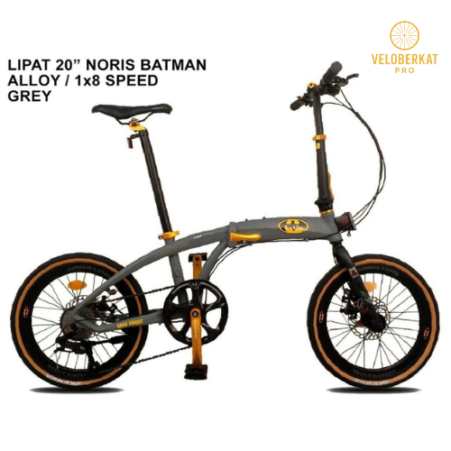 SEPEDA LIPAT UK 16 20 PACIFIC NORIS BATMAN ALLOY FOLDING BIKE 8 SPEED MURAH