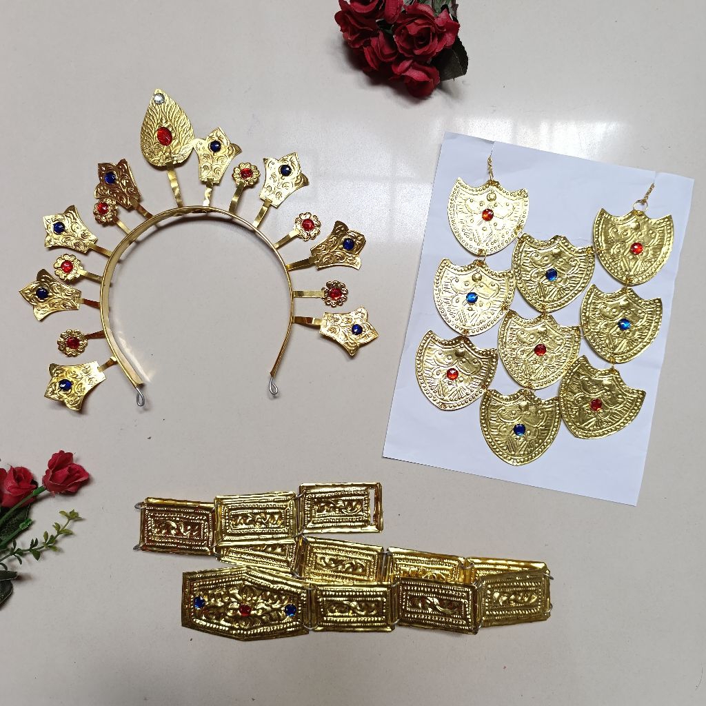 Set Aksesoris Adat Makassar Anak / Acc Tari Adat Bugis Makassar Anak