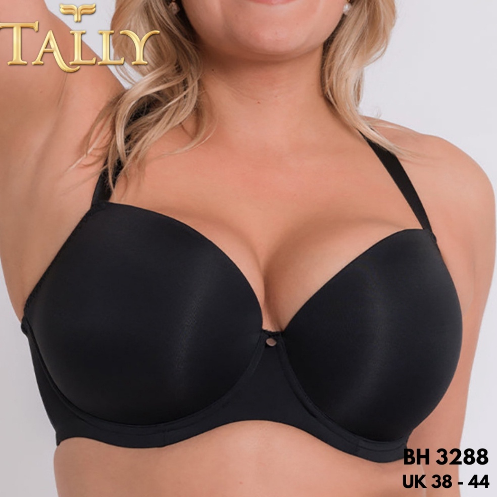 KODE W28X TALLY BH 3266 Bra JUMBO Ada Kawat Bahan Pori Busa Tipis Cup D  E Kait 4 Cup BIG SIZE Nyama
