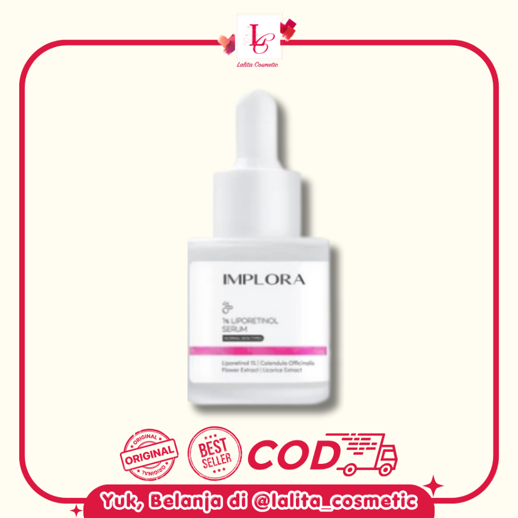 [BPOM] IMPLORA LIPORETINOL SERUM / SERUM RETINOL IMPLORA SERUM RETINOL BPOM MURAH / FACE SERUM RETIN