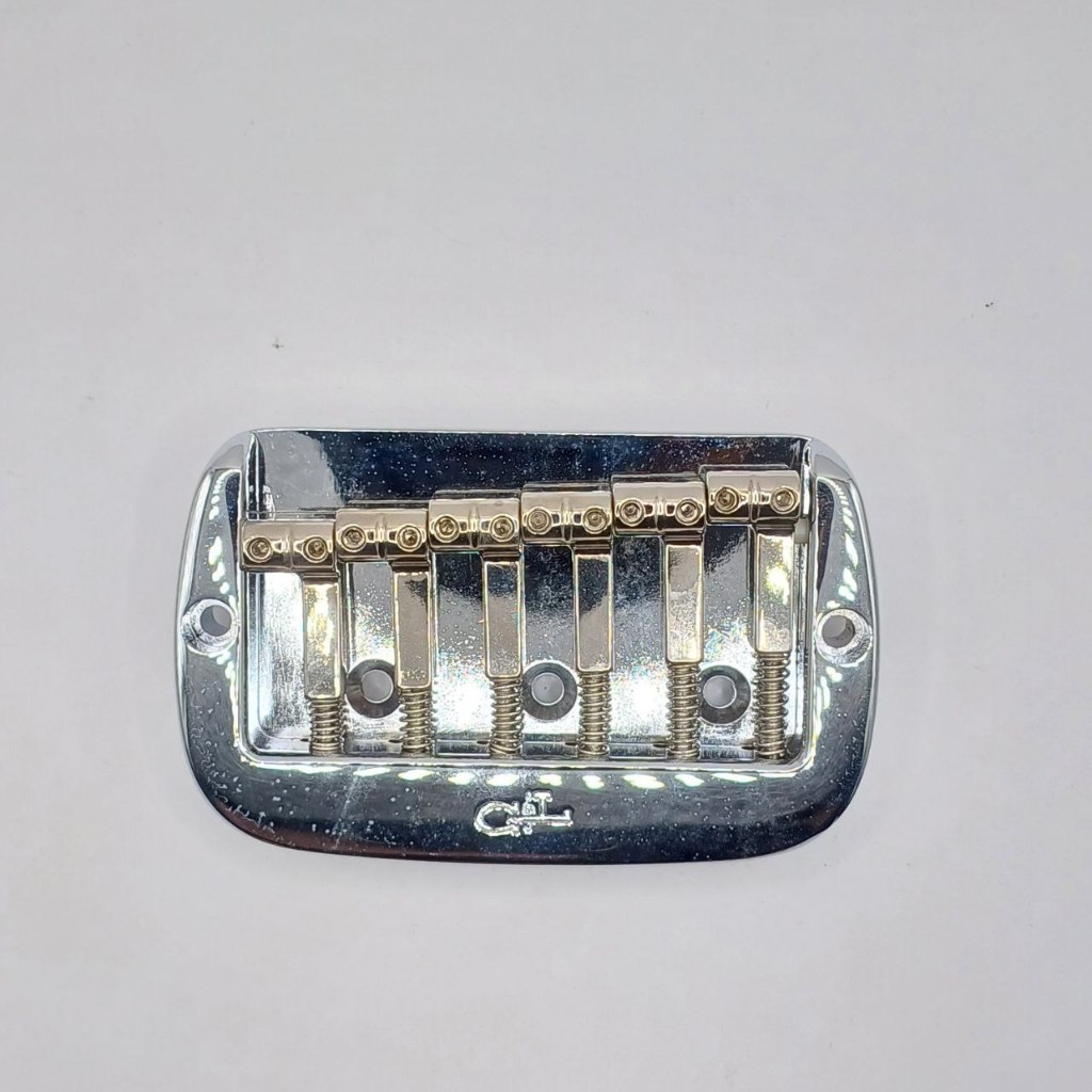 Bridge Gitar Guitar G&L GnL Saddle Lock 6 String Chrome