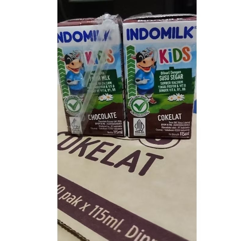 

Susu UHT indomilk rasa coklat 115 ml