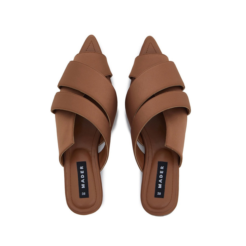 MADER Open Toe Mules Satin (PRELOVED)