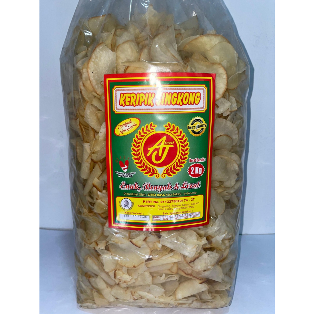 

KERIPIK SINGKONG ASIN ORIGINAL / KRIPIK SINGKONG ASIN