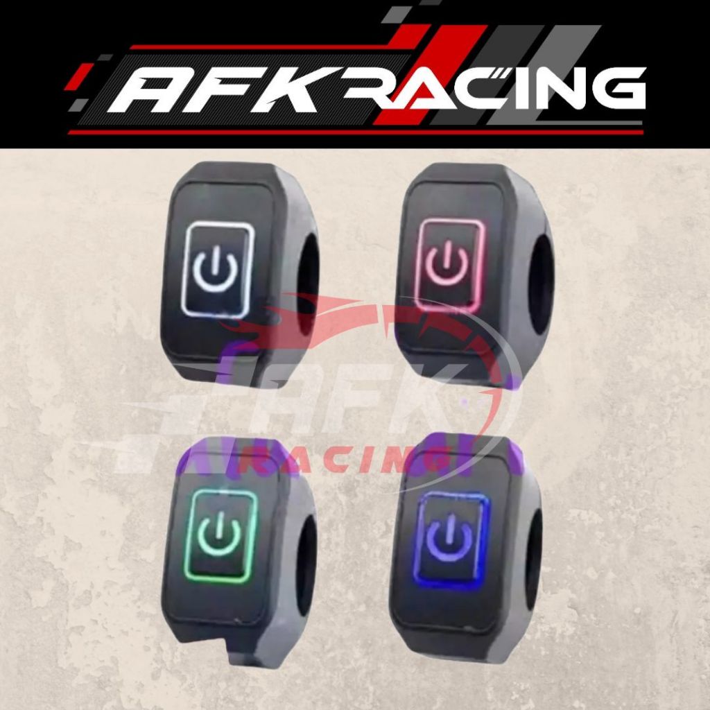 Saklar ON / OFF Universal Motor LED MODEL NYALA Stang Motor Lampu IMPORT vario mio beat nmax scoopy 