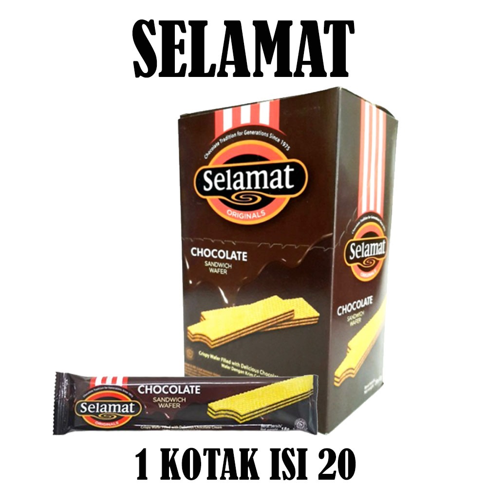 

SELAMAT CHOCOLATE WAFER KOTAK ISI 20