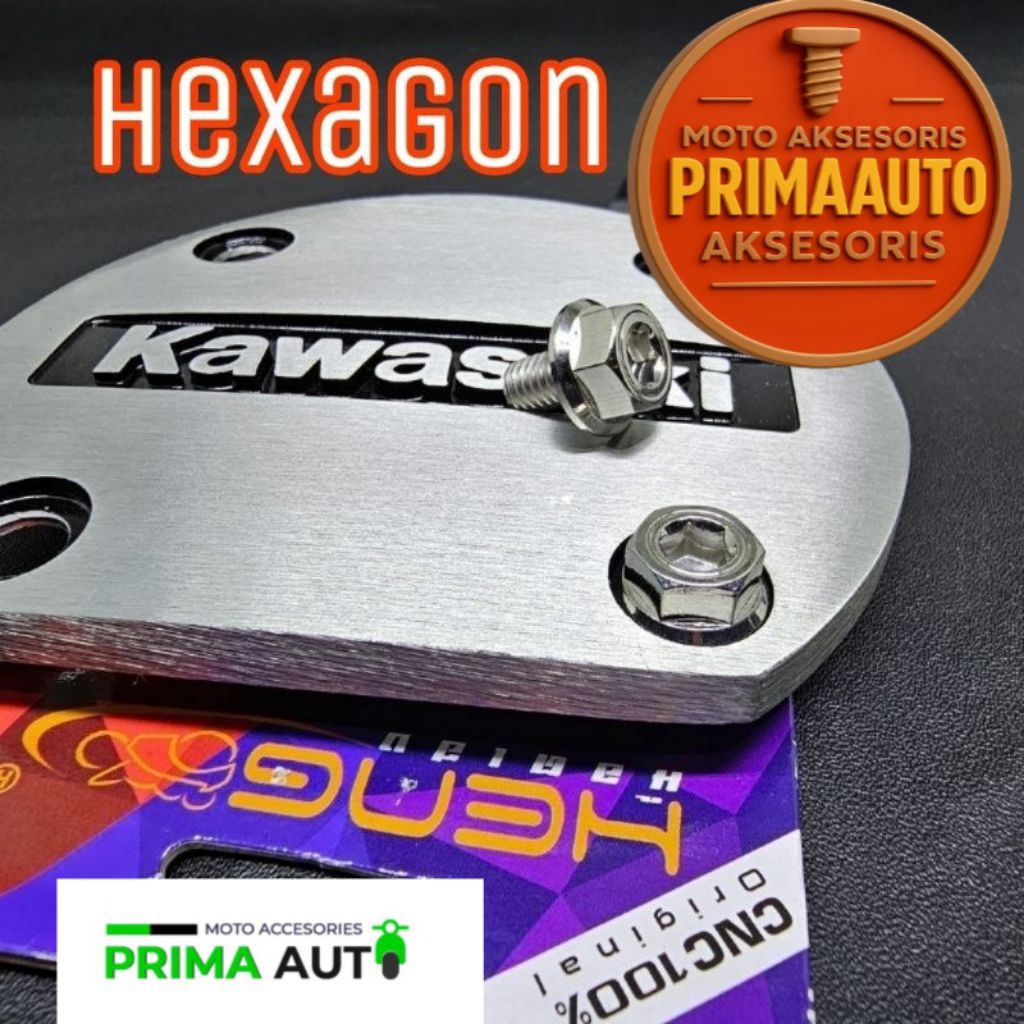 BAUT COVER TUTUP BAK MAGNET BLOK KOPLING NINJA R/RR R/SS  KIS ZX 150