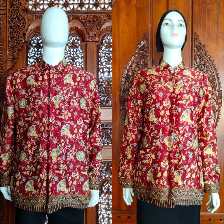 KODE O7F Seragam batik PPNI priawanita 1 original PERSATUAN PERAWAT NASIONAL INDONESIA terbaru full 