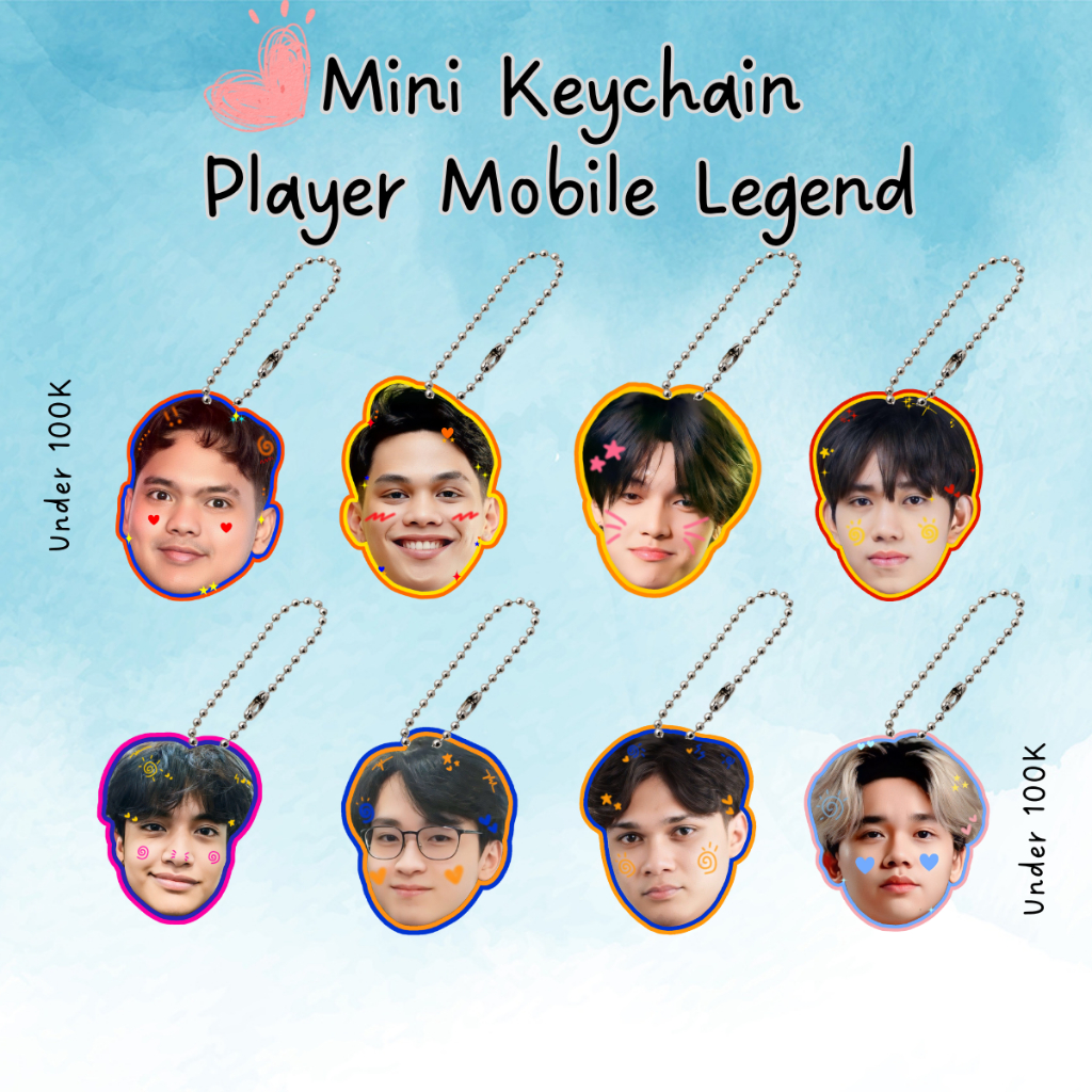 Mini Keychain Player Mobile Legend (Ganci Akrilik 2 Sisi)