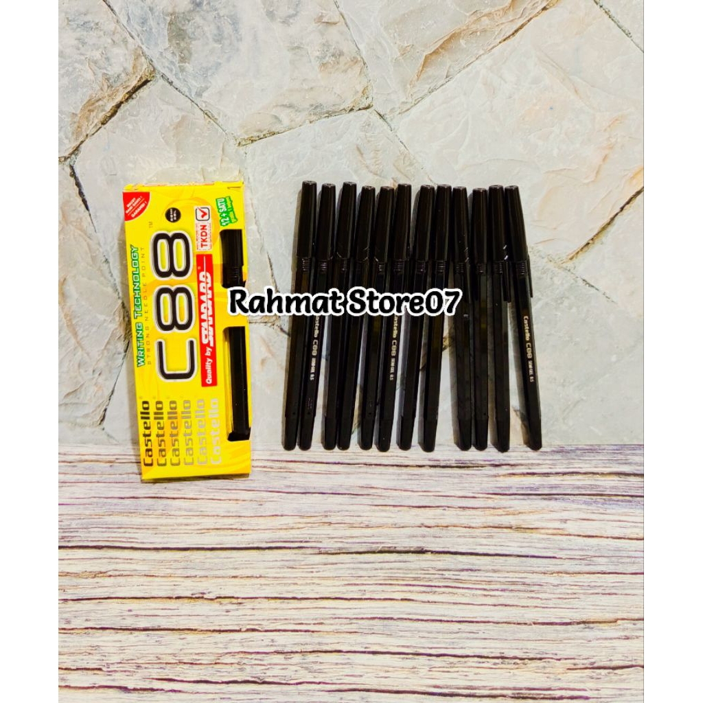 

( 6 Pcs ) Pulpen Castello/Pulpen C88 Standar 0.5mm
