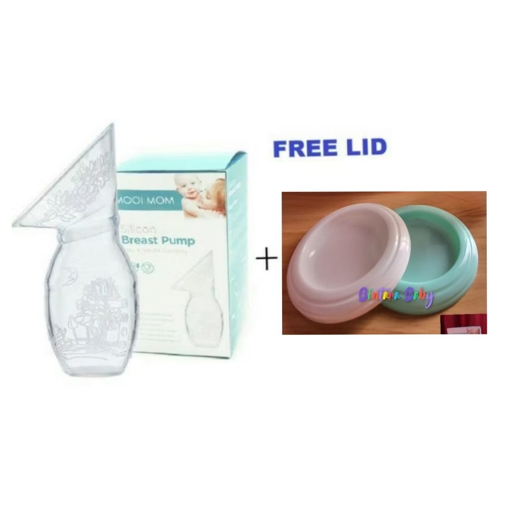 Mooimom Silicon Breast Pump / Silicone Breastpump Mooimom / Pompa Asi Silikon Mooimom Tutup Lid Mooi
