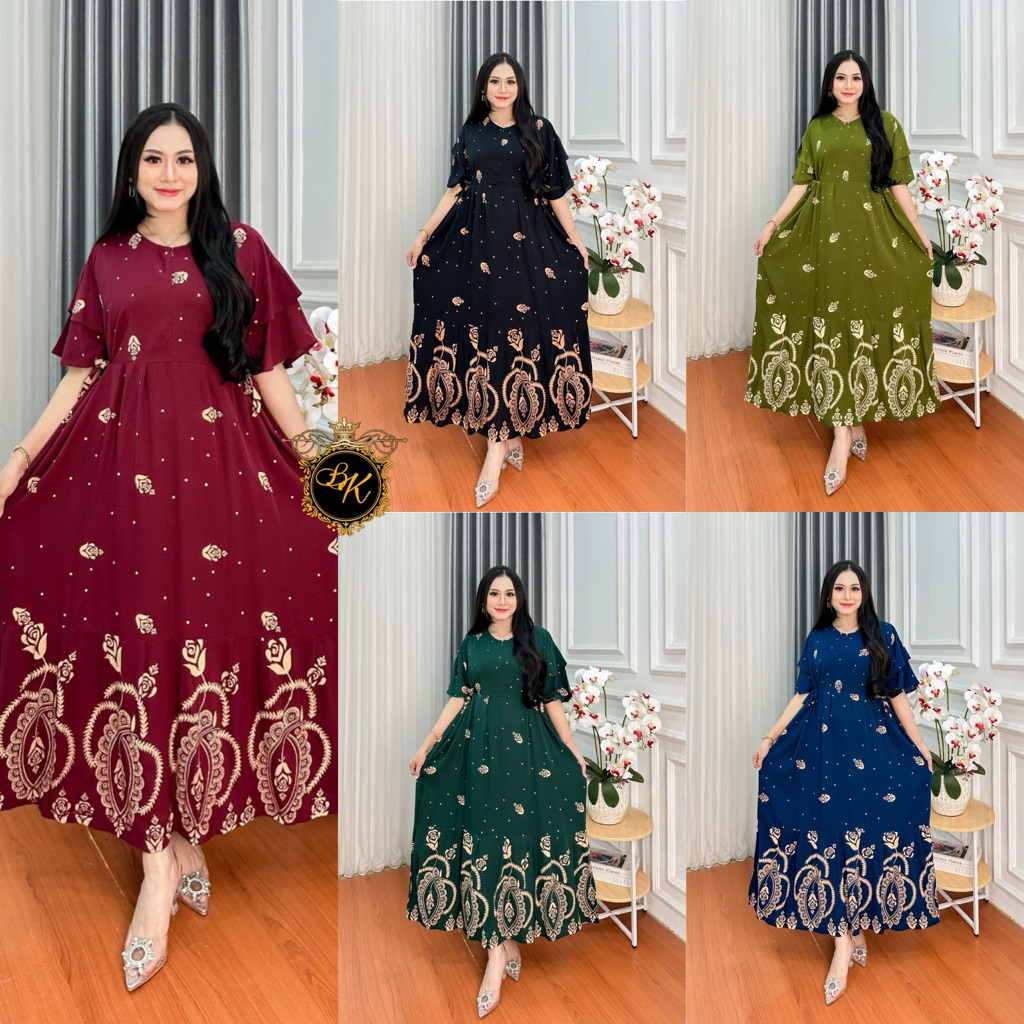 Daster Chibi Jumbo Ld 130| Daster Jumbo Chibi| Daster Menyusui Jumbo| Daster Busui Jumbo| Dress Chib