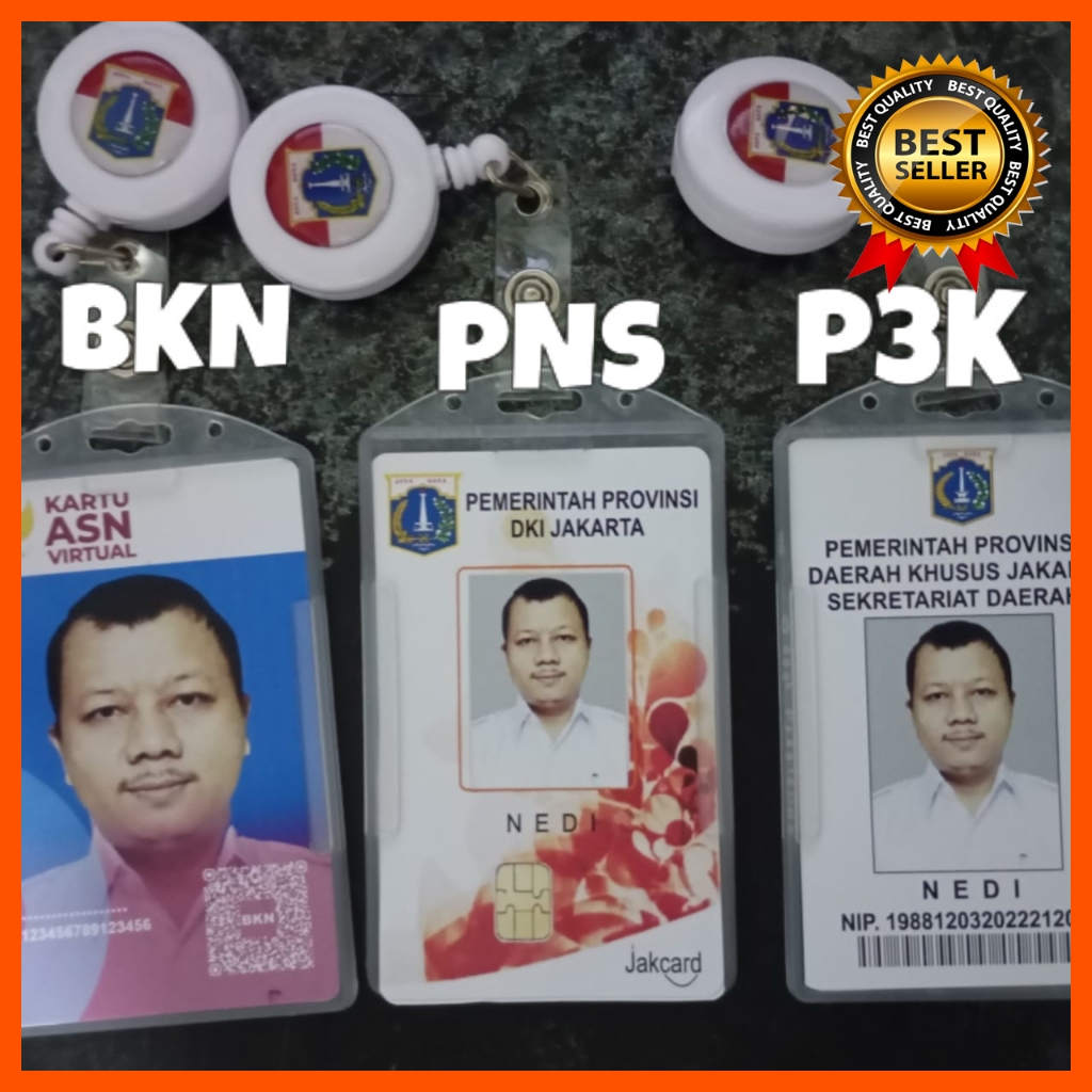 

4ds! Id Card PNS P3K DAN BKN lencana pnslencana_pns