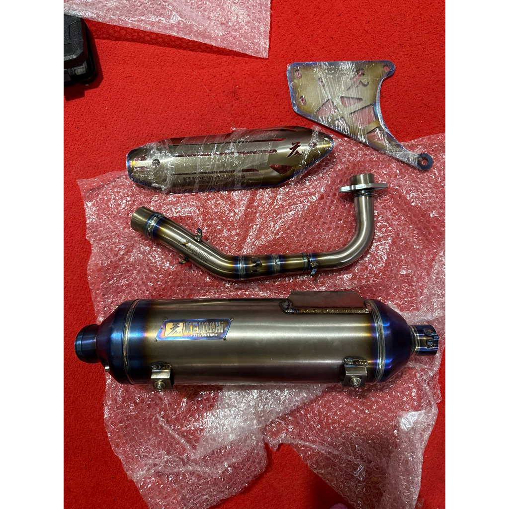 Kenochi-shijiro Knalpot STD Racing type K series TITANIUM for Mio, second mulus, bekas kontes
