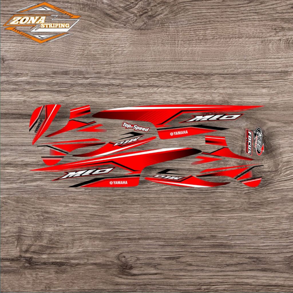 Striping Mio Sporty Smile Transparan Variasi OLD 2006 2007 2009 2010